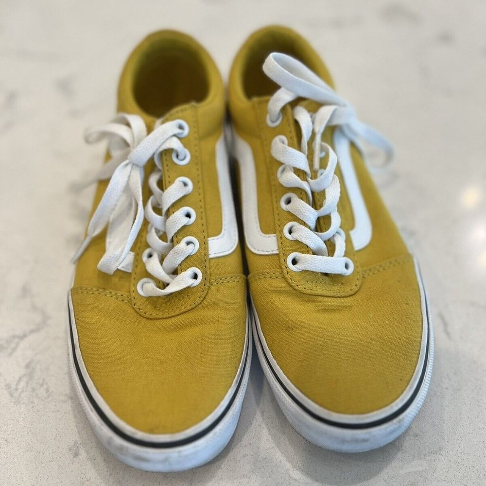Vans Old Skool Yellow Sneakers W8 EUC